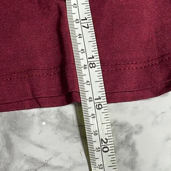 FASHION NOVA Leslie Long Sleeve Cropped Tee in Wine Size Medium - Picture 4 of 11